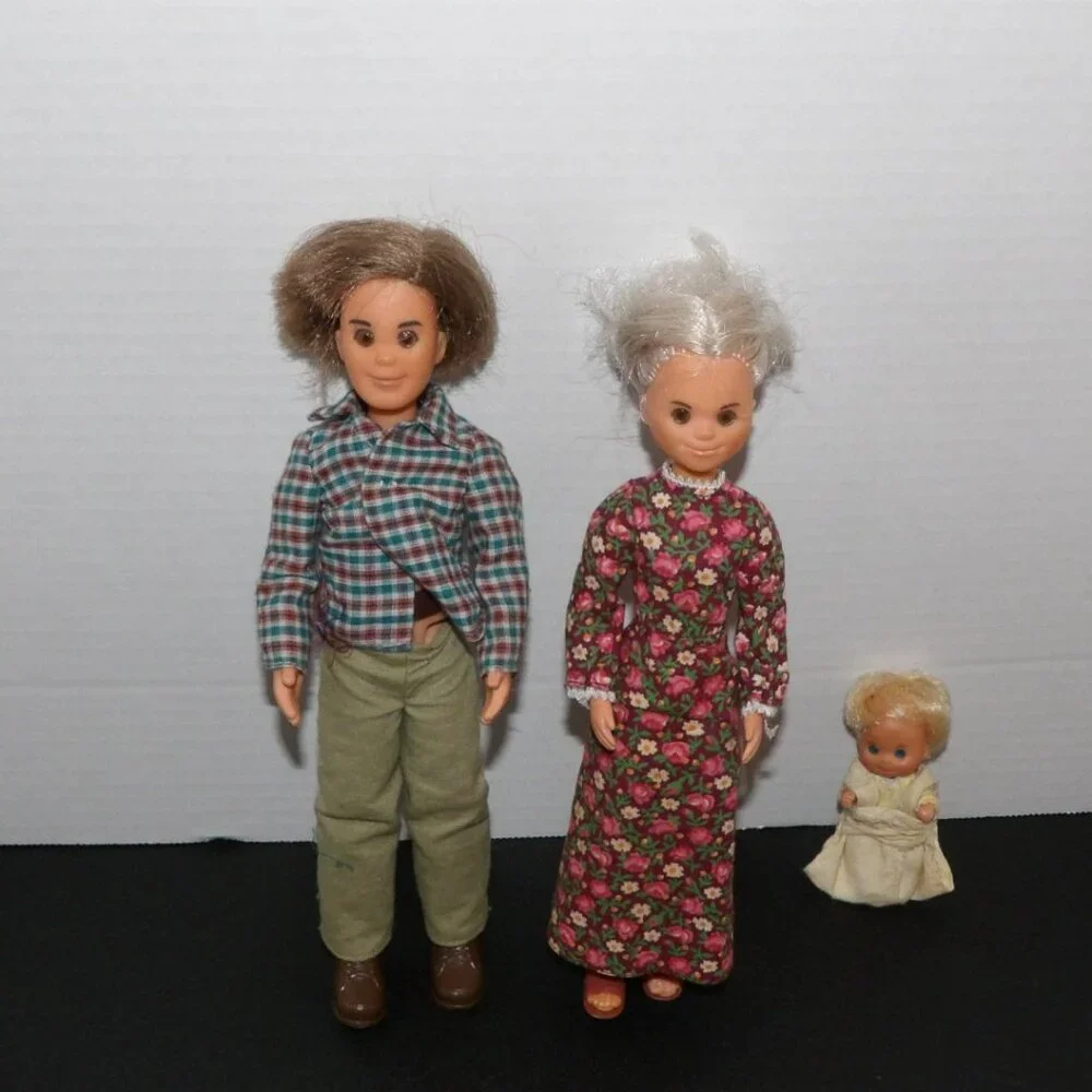 MATTEL 1973 SUNSHINE FAMILY DOLLS Baby Sweets WITH ORIGINAL CLOTHES & SHOES